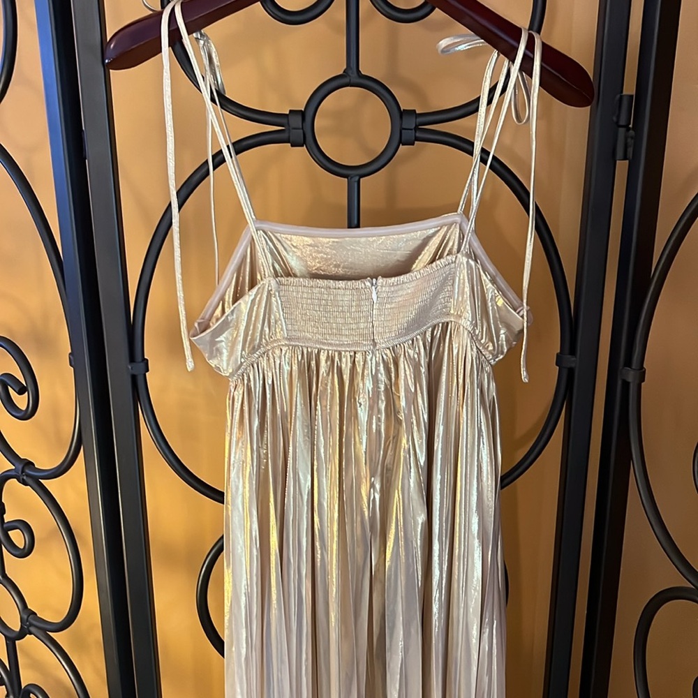 VICI Night Glow Pleated Metallic Maxi Dress - Picture 10 of 13